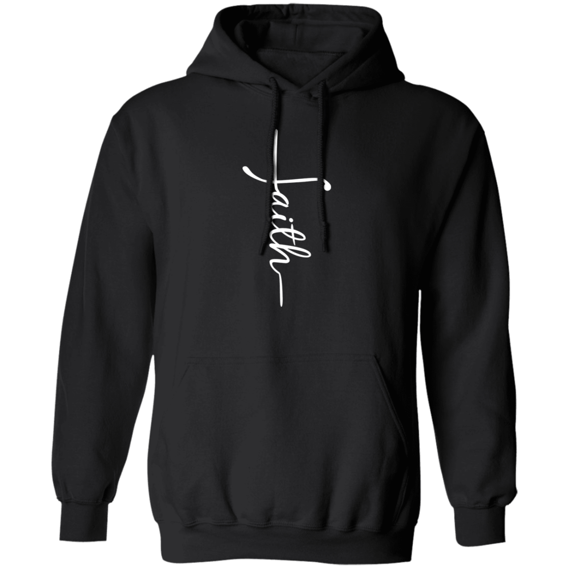 Faith (white graphic) Pullover Hoodie