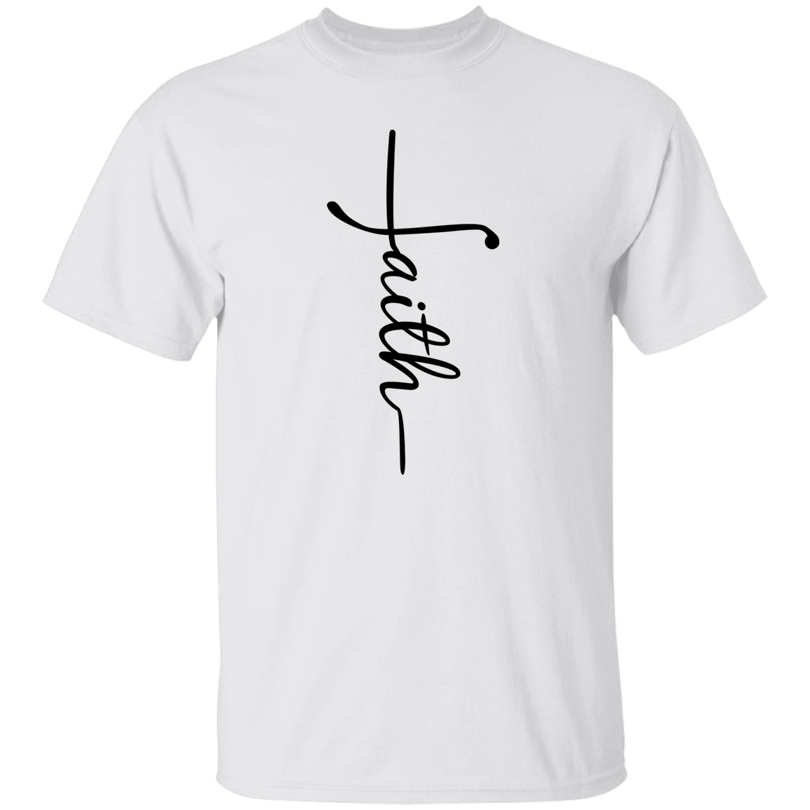 Faith (black graphic) 5.3 oz. T-Shirt