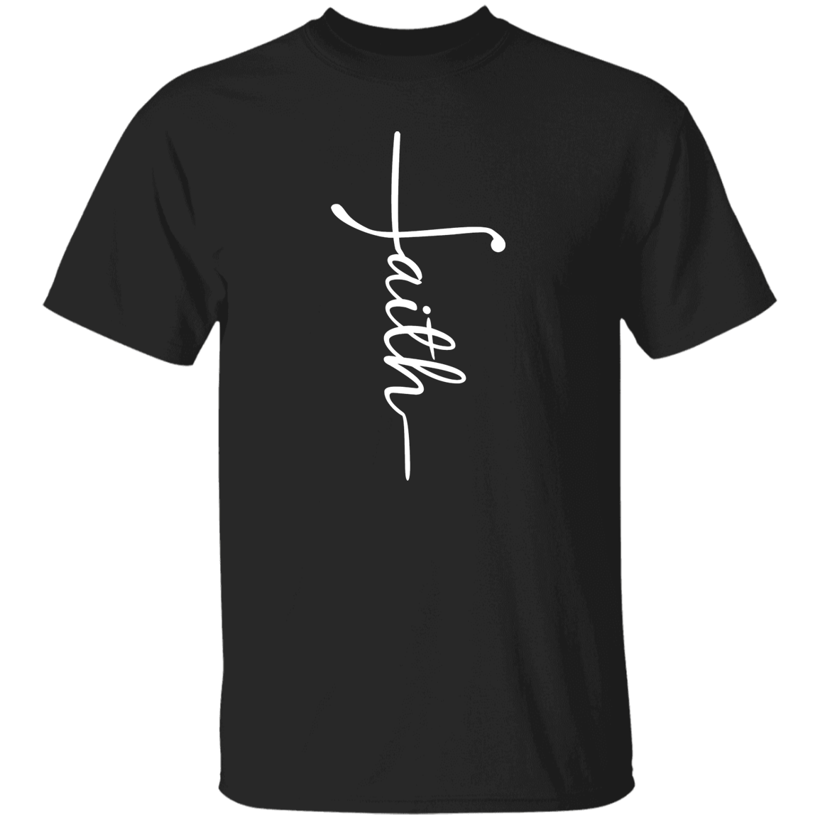 Faith (white graphic) 5.3 oz. T-Shirt