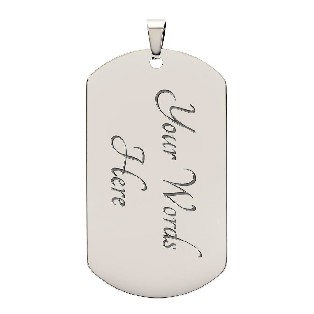 To My Son | You Make Me Proud | Dog Tag Ball Chain