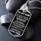 To My Son | You Make Me Proud | Dog Tag Ball Chain