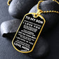 To My Son | You Make Me Proud | Dog Tag Ball Chain