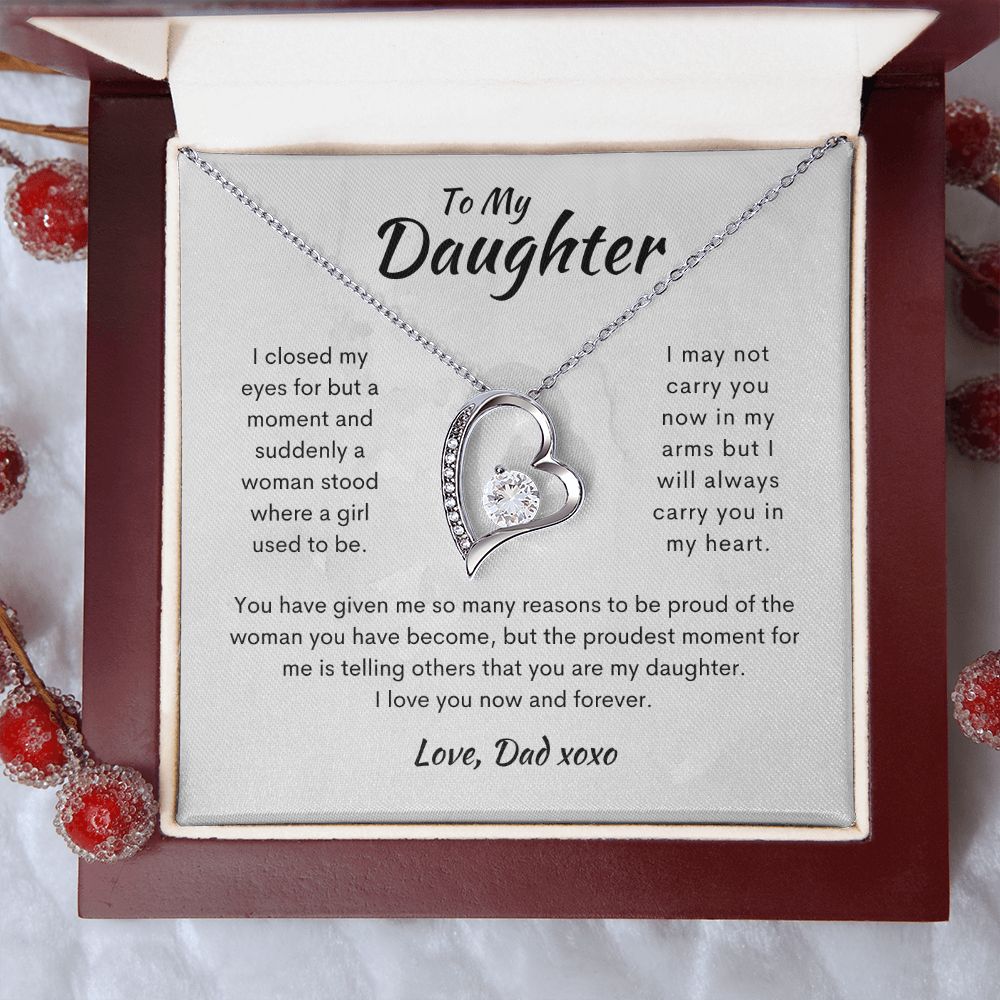 To My Daughter | Gift from Dad | Forever Love Necklace