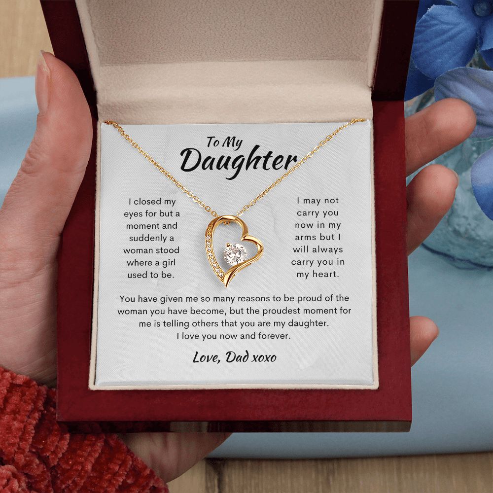 To My Daughter | Gift from Dad | Forever Love Necklace