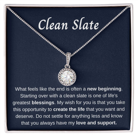 Clean Slate | New Beginnings Gift for Her | Divorced Gift | New Job | Break Up Gift | Moving Gift | Gift for Friend | Eternal Hope Necklace