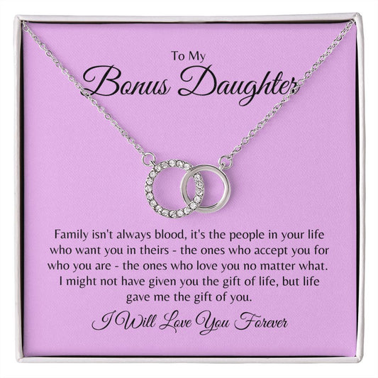 To My Bonus Daughter Necklace | Family | Perfect Pair