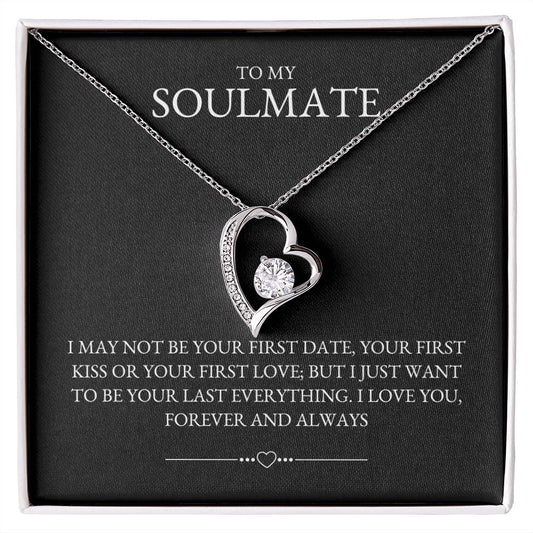 To My Soulmate | Gift for Wife, Fiance, Girlfriend | Gifts for Her | Valentine's Day Gift | Forever Love Necklace