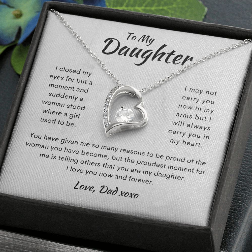 To My Daughter | Gift from Dad | Forever Love Necklace