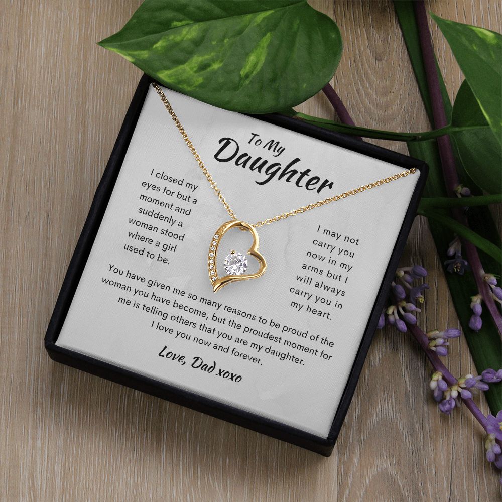 To My Daughter | Gift from Dad | Forever Love Necklace